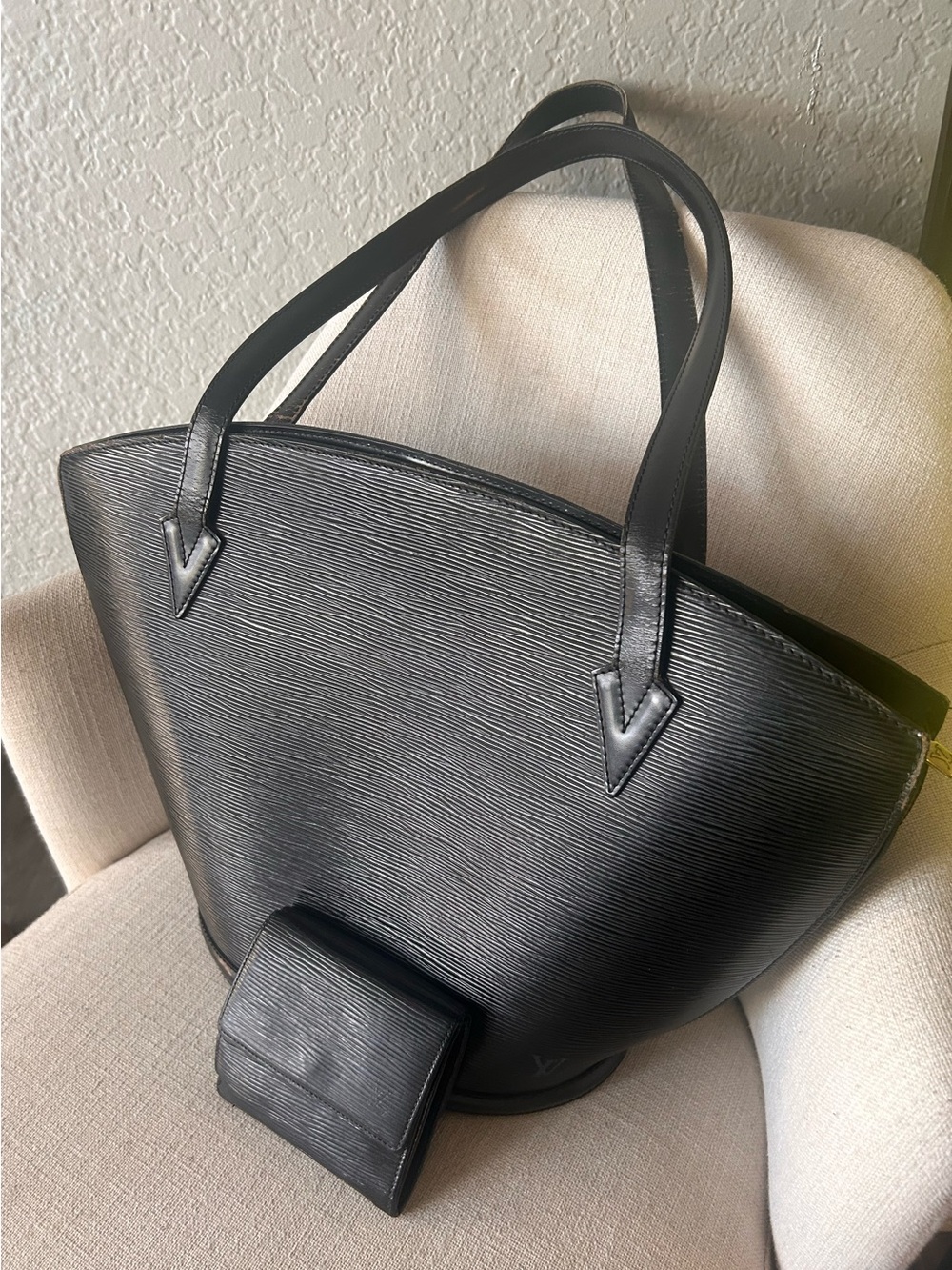 LOUIS VUITTON Saint Jacques Shoulder Bag Epi Leather, AND WALLET M52262 67FC163